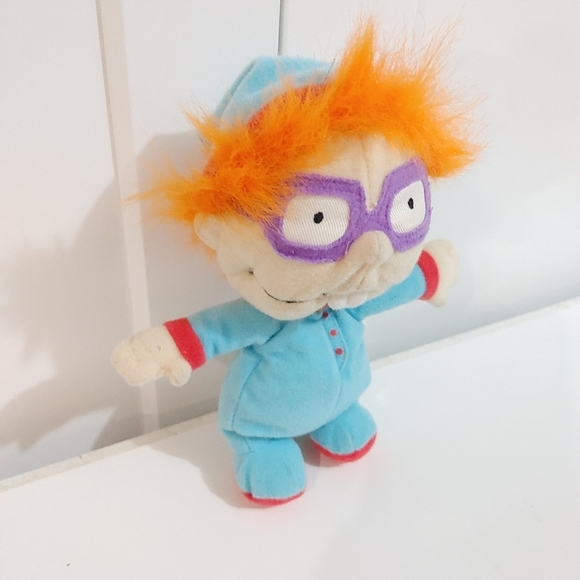 Rugrats 1998 Vintage Chuckie Plush In blue Pajamas - Picture 2 of 6